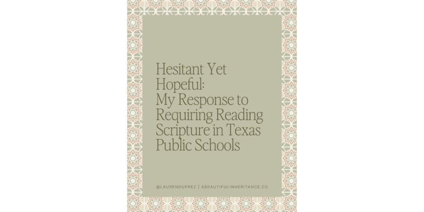 Scripture in Texas Public Schools